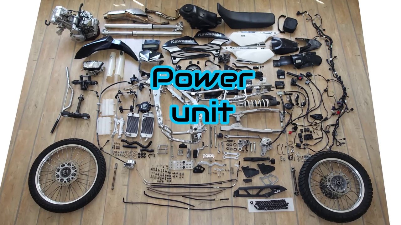 Weight of a Motorcycle engine EP2: Power unit  Kawasaki KLX 250/300