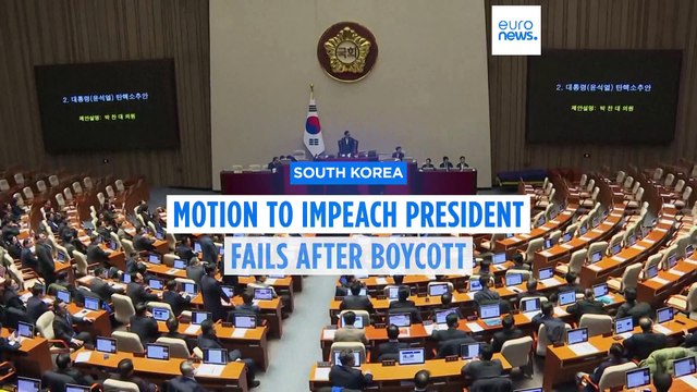 South Korea impeachment motion stalls after governing lawmakers boycott vote