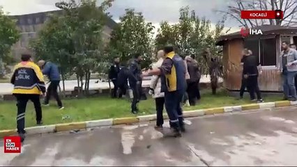 Kocaeli'de bıçaklı kavgayı polis havaya ateş açarak ayırdı