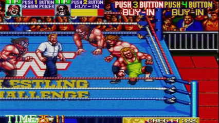 WWF Wrestlefest 1991 (MAME) Arcade Gameplay