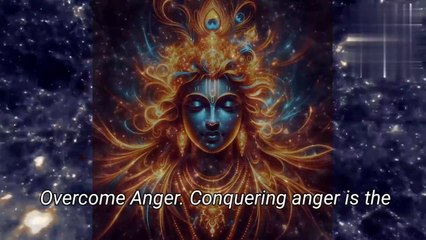 "Overcome anger" Shri Krishna sayings