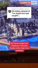 Bir kadının yıkıldığı an! Aldatıldığını kameradan tesadüfen gördü