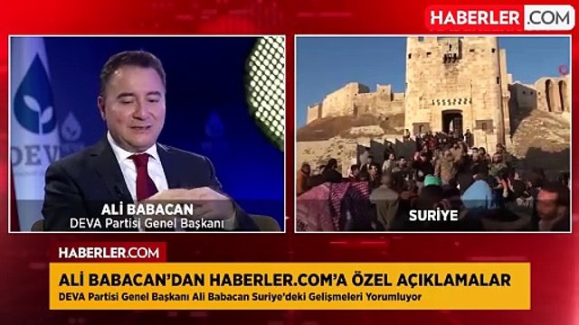 Ali Babacan: Türkiye'nin Suriye konusunda 2 seçeneği var, umarım hükümet yanlış yola sapmaz