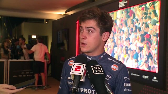 Colapinto tras la clasificación en Abu Dhabi