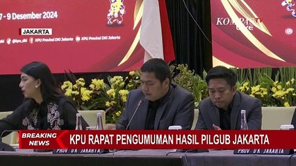 KPU Sahkan Pramono-Rano Unggul di Jakarta Barat saat Rapat Pleno Rekapitulasi Tingkat Provinsi