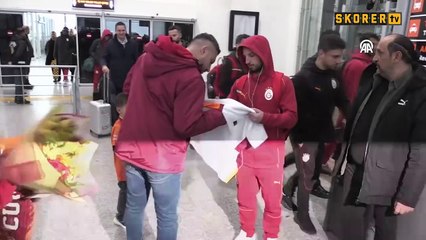 Galatasaray'a Sivas'ta coşkulu karşılama!
