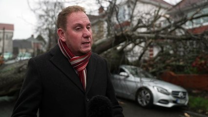 Storm Darragh causes damage in South Wales