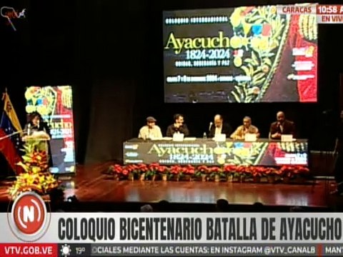 Inicia el acto de instalación del Coloquio Bicentenario Batalla de Ayacucho