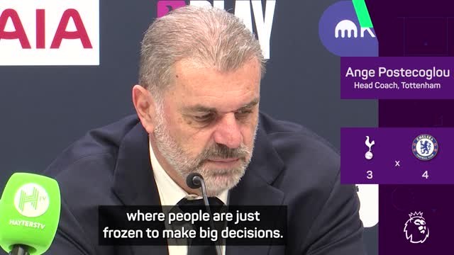 Referees don't want to make big decisions - Postecoglou