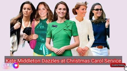 Kate Middleton Dazzles at Christmas Carol Service