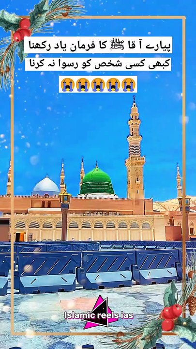 یاد رکھنا کبھی کسی شخص کو رسوا نہ کرنا    #islam #islamicreels_ias #madina #makkah  #viral #virareels #trendingreels #trendingvideos #instgaram #instagramreels #facebook #facebookreels #fypシ #fyp #instalike #like #share #follow #saturday #07december2024 #