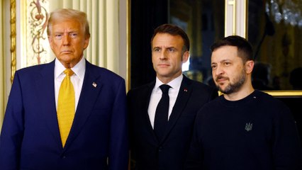 Trump, Macron y Zelenski se reúnen en París