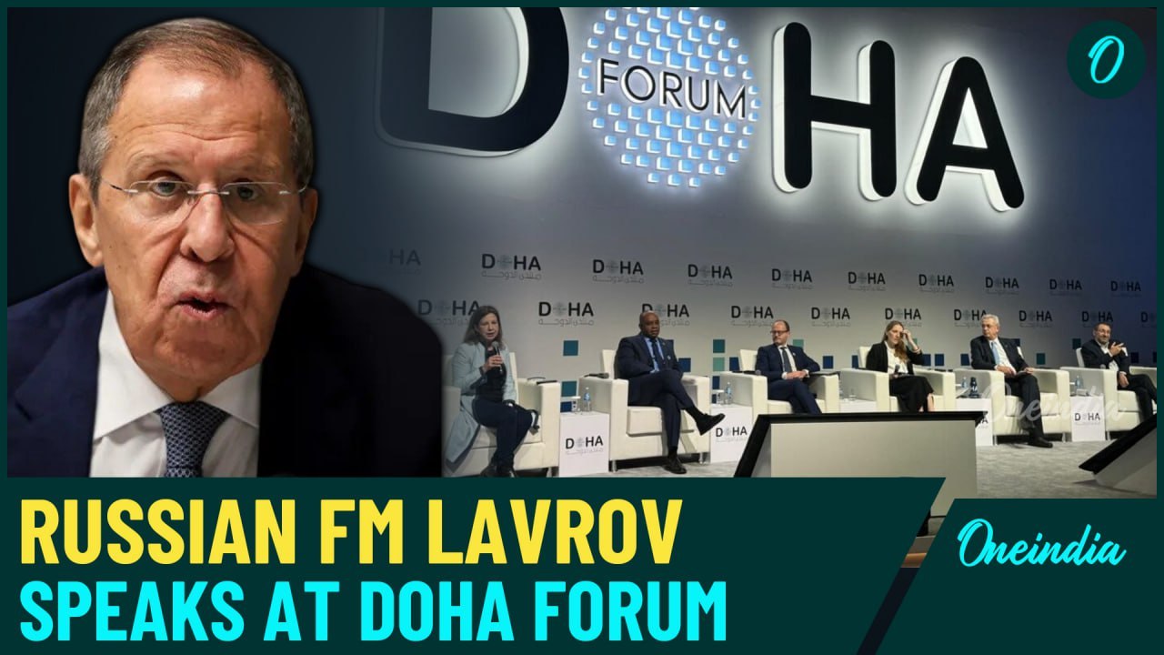 Putin's Foreign Minister Sergey Lavrov Addresses Doha Forum on Global Issues & Russia-Ukraine War