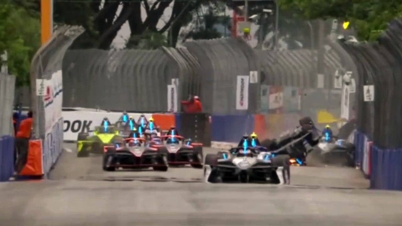 Formula E 2024 Sao Paulo Race Cassidy Wehrlein Huge Crash Flip