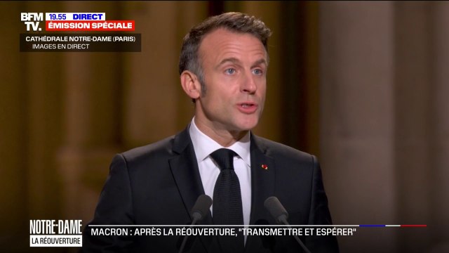 Réouverture de Notre-Dame: Il nous faudra garder, comme un trésor, cette leçon de fragilité , déclare Emmanuel Macron