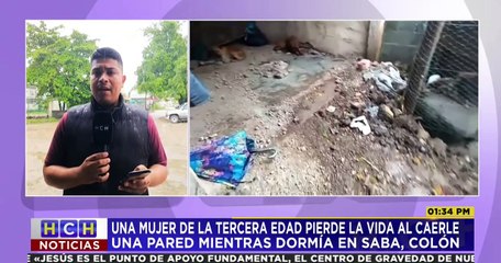 Anciana perece al desplomarse la pared de su casa en Sabá, Colón