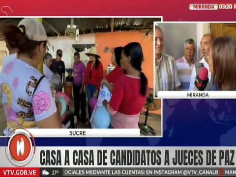 Miranda | Candidatos continúan con el casa a casa para las próximas elecciones de Jueces de Paz