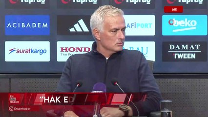 Jose Mourinho'dan Beşiktaş mağlubiyetine dair açıklama: Hak eden bizdik