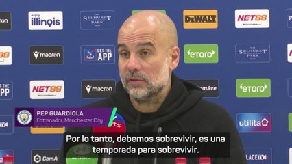 Guardiola tras otro pinchazo con el City: "Es una temporada para sobrevivir"