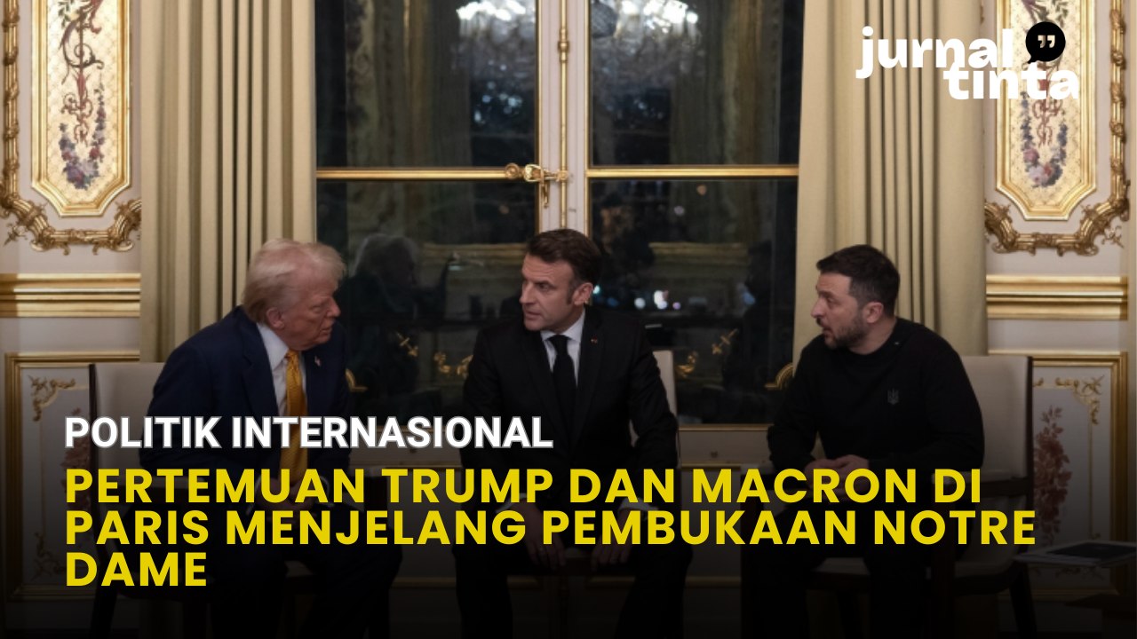 Pertemuan Presiden AS Terpilih Donald Trump dengan Macron Makin Mesra, Menuju Notre Dame