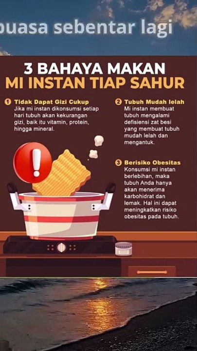3 Bahaya Makan Mi Instan Setiap Sahur#Mie Instan#Obesitas  #Konsumsi Mie Instan