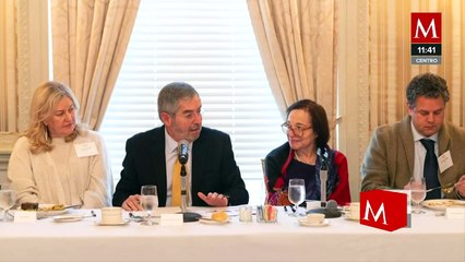 Canciller de México se reúne con inversionistas en Nueva York; relación con EU y Canadá continúa