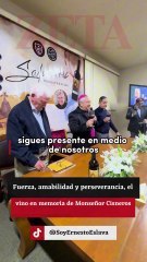 Fuerza, amabilidad y perseverancia, el vino en memoria de Monseñor Cisneros.