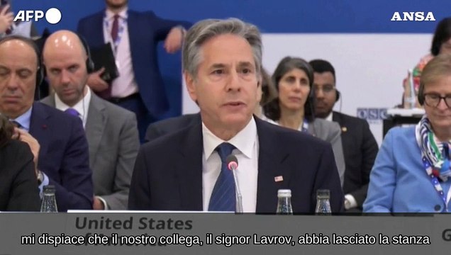 Osce, Blinken: Da Lavrov uno tsunami di disinformazione