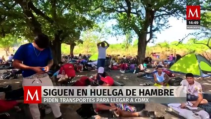 Los migrantes en Oaxaca hacen una huelga de hambre de más de ochenta horas