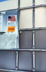 Draining Glyphosate into a container