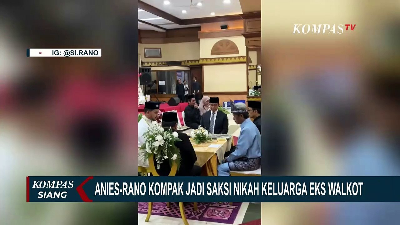 Anies Baswedan dan Rano Karno Hadiri Pernikahan Keluarga Mantan Wali Kota Jakarta