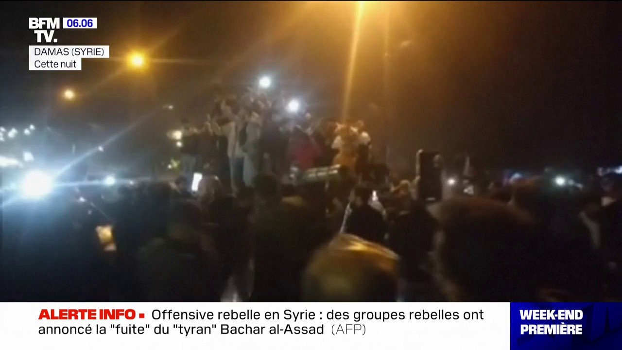 Syrie: les groupes rebellent sont entrés dans Damas et ont annoncé la "fuite" du "tyran" Bachar al-Assad