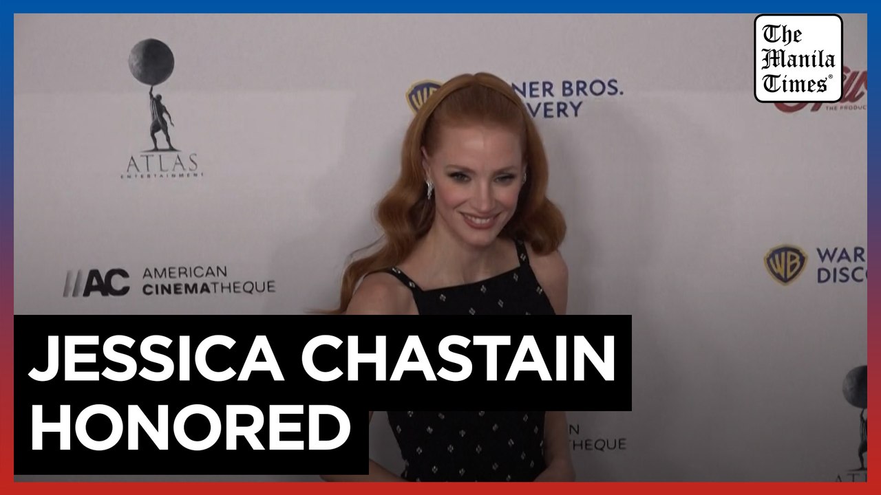 Actress Jessica Chastain honored by the American Cinematheque