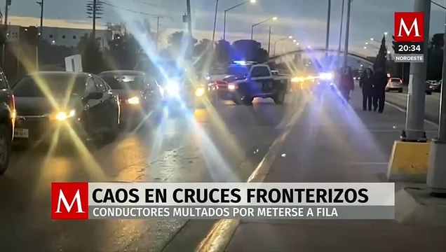 Nuevas multas en Ciudad Juárez para quienes se cuelan en filas de puentes internacionales