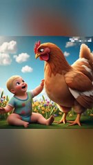 Cutebaby and henhen lovechick cute  videos chicken cutebaby baby_720pFH
