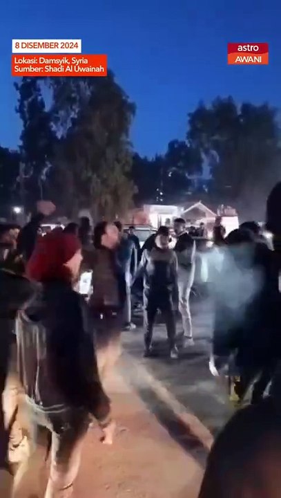 Situasi di Damsyik: Rakyat Raikan Pembebasan Syria daripada Rejim Bashar Al-Assad