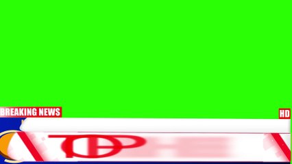 Breaking News Green Screen Lower Third || News Template || No Copyright || 4K