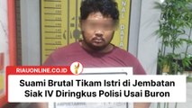 Suami Brutal Tik*m Istri di Jembatan Siak IV Diringkus Polisi Usai Buron