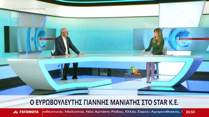 Ο ευρωβουλευτής Γιάννης Μανιάτης στο Star