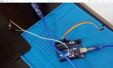 Fire detection system using IR LED with Arduino UNO.