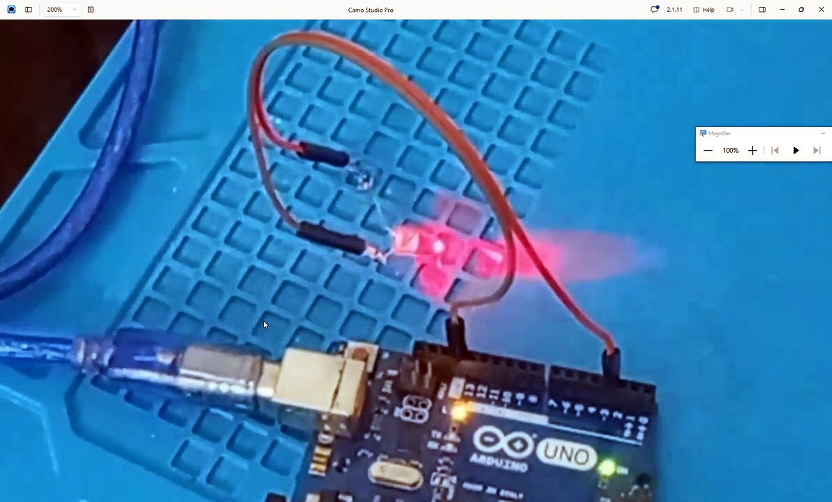 Use PWM pin of Arduino UNO to control brightness of an LED.