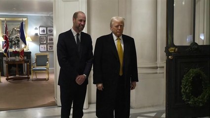 Donald Trump’s four-word remark to Prince William during historic Notre Dame meeting
