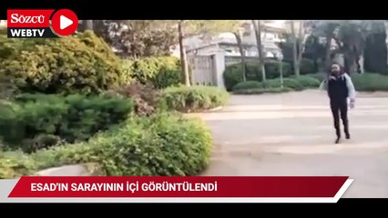 Esad'ın sarayının içi görüntülendi