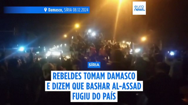 Rebeldes sírios tomam a capital Damasco e derrubam o regime de Bashar Al-Assad