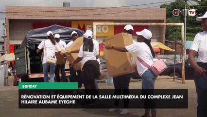 [#Reportage] BGFIDay : Rénovation et équipement de la salle multimédia du complexe Jean Hilaire Aubame Eyeghe