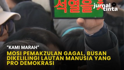 Mozi Pemakzulan Gagal, Busan Dikelilingi Lautan Manusia yang Dukung Yoon Suk Yeol Dimakzulkan