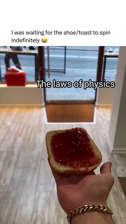 Tape a cat to the bread-shoe contraption and you have perpetual rotation (  - @christian_fuglsang @errant_official via Bviral )#reels #explore #funny #viral #memes #memezar #meme