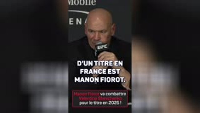 UFC - Dana White annonce que Fiorot va combattre Shevchenko pour le titre en 2025