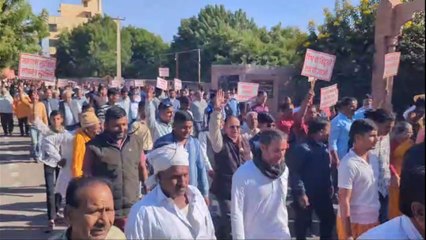बांग्लादेश में हिंदुओं पर अत्याचार: नागौर में विरोध प्रदर्शन