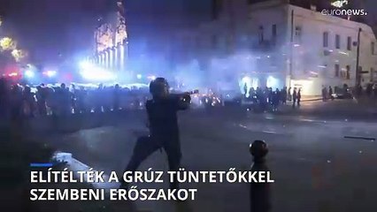 Elítélte a grúz tüntetőkkel szembeni erőszakot a német, a francia és a lengyel külügyminiszter